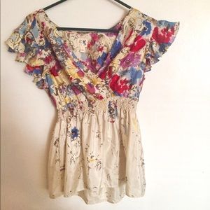100% silk Anthropologie blouse