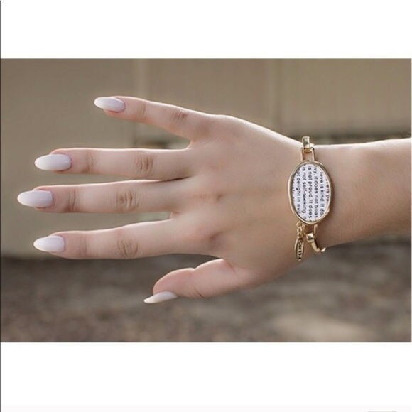 Tanya Kara Jewelry Jewelry - What's Love? Corinthians 13:4 Gold Bracelet Tanya Kara Jewelry Jewelry - What's Love? Corinthians 13:4 Gold Bracelet