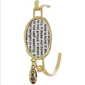 Tanya Kara Jewelry Jewelry - What's Love? Corinthians 13:4 Gold Bracelet Tanya Kara Jewelry Jewelry - What's Love? Corinthians 13:4 Gold Bracelet