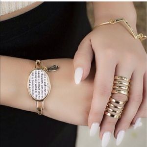 Tanya Kara Jewelry Jewelry - What's Love? Corinthians 13:4 Gold Bracelet Tanya Kara Jewelry Jewelry - What's Love? Corinthians 13:4 Gold Bracelet