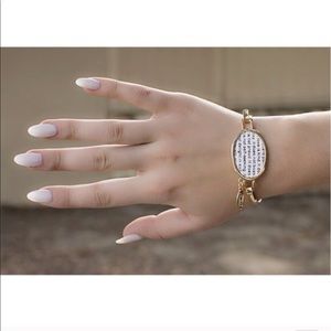 Tanya Kara Jewelry Jewelry - What's Love? Corinthians 13:4 Gold Bracelet Tanya Kara Jewelry Jewelry - What's Love? Corinthians 13:4 Gold Bracelet