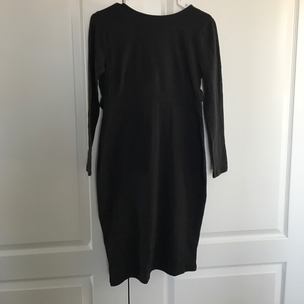 NWT Black shift dress with draped back