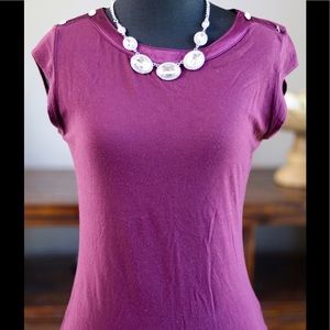 Women's cap sleeved shirt