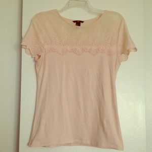 H&M Lace Embellished Top