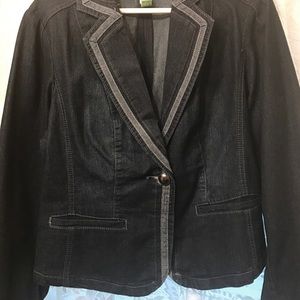 Like New Denim Jean Blazer sz 14/16