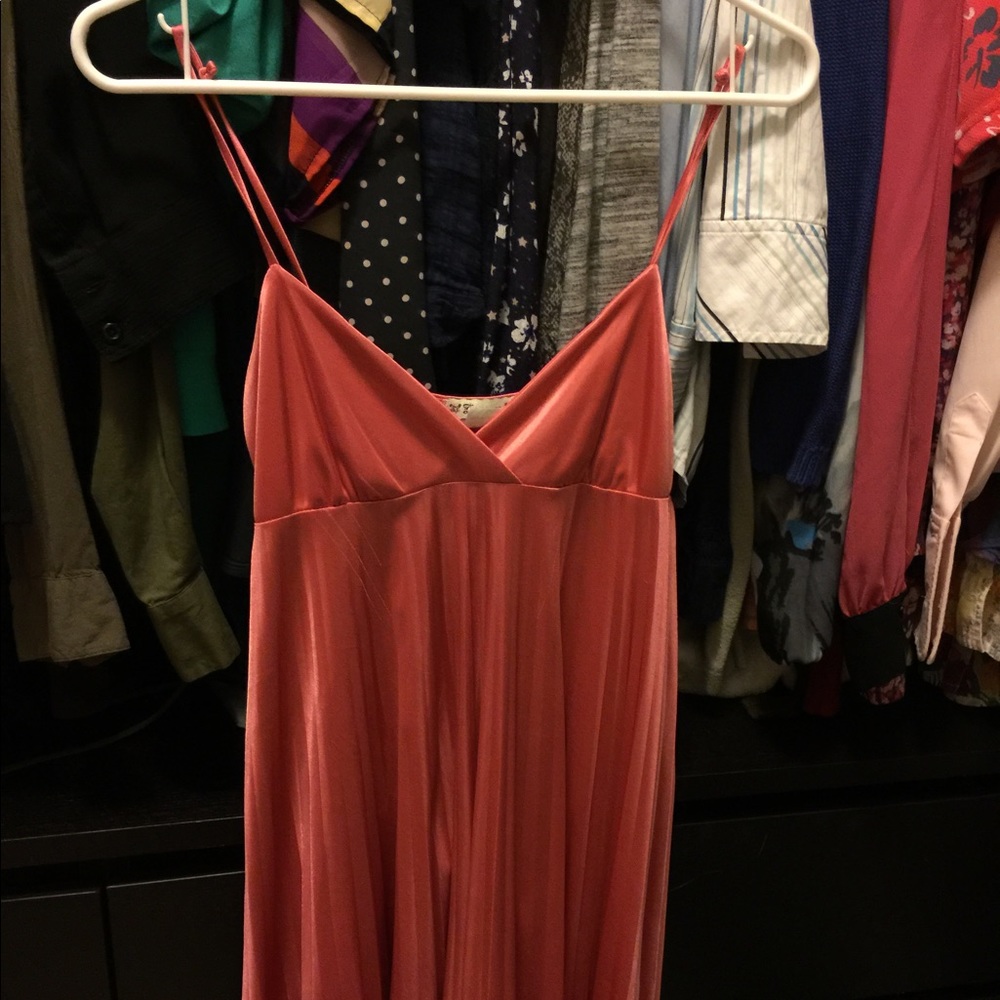 Silky Orange Dress