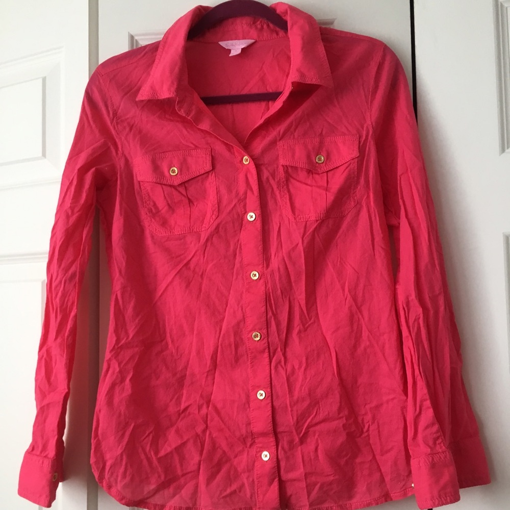 ECU Lilly Pultizer button shirt