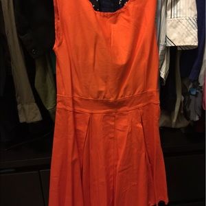 Backless Orange Dress