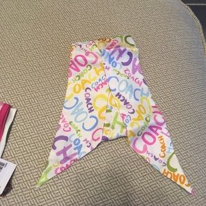 Silk coach purse tie/head band