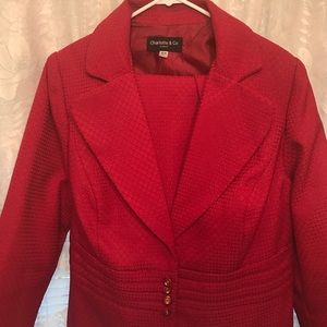 Nice 2 pc burgundy/red suit sz 16w