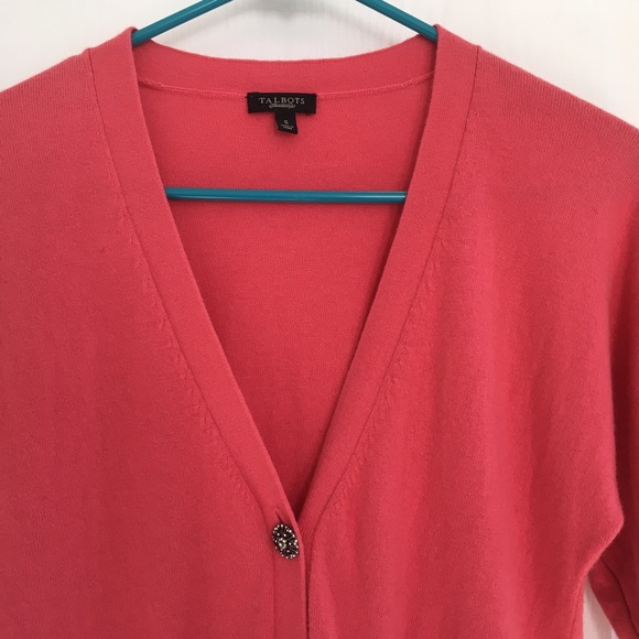 Talbots cardi with jeweled buttons - Picture 2 of 5