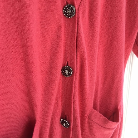 Talbots cardi with jeweled buttons - Picture 3 of 5
