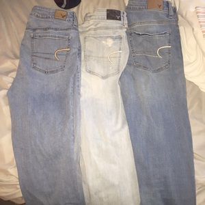 Lot of 3 American Eagle jeans