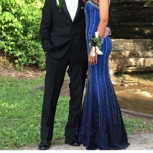 Silk prom dress