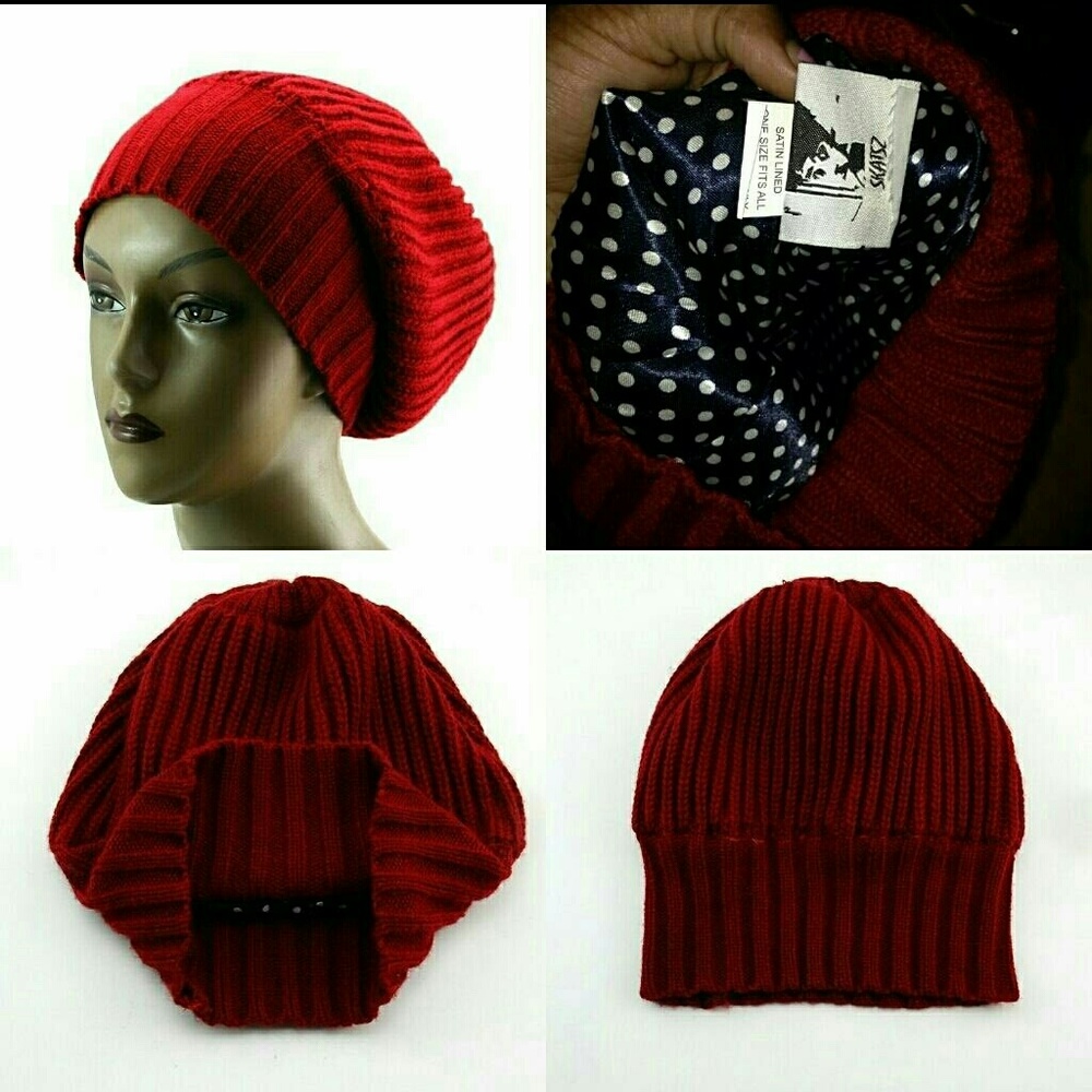 Skatsz Satin Lined Beanie Red