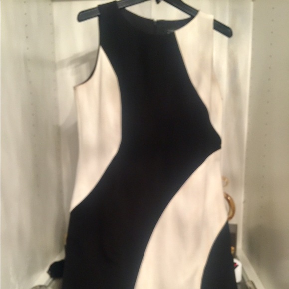 Black and white sheath dress!  Worn once. - Picture 1 of 2