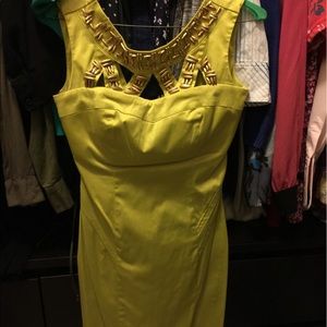 Yellow/Green Dress - Size Small