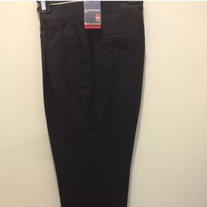 Stafford Performance Flat Front Dress Pant