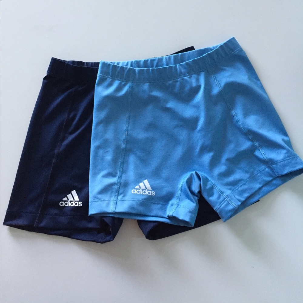 Adidas high waisted compression shorts
