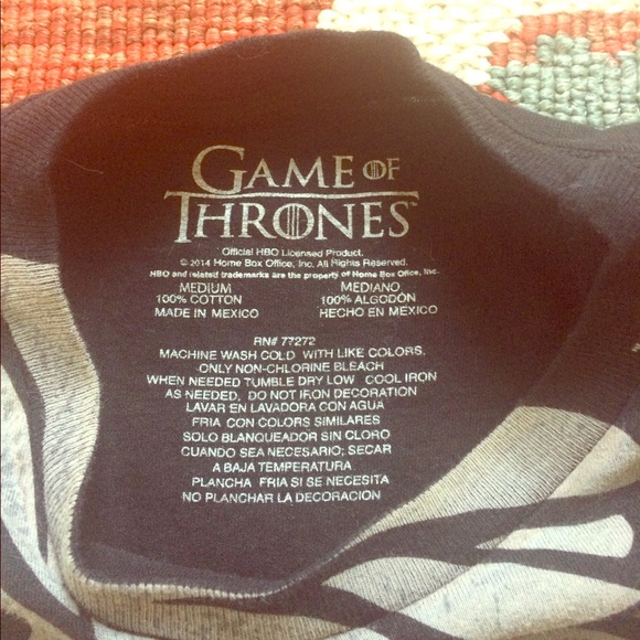 Game of Thrones, House Stark black T-shirt - Picture 4 of 4