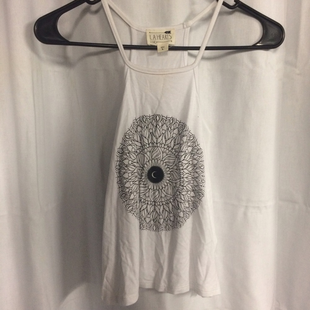 Large LA Hearts Crop Top