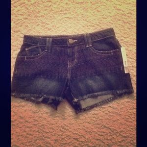 Aqua Jean Shorts