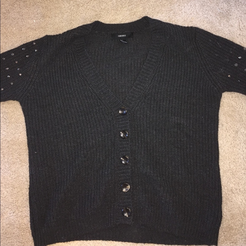 Black cardigan from Forever 21