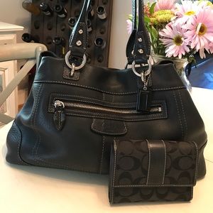 COACH Pebble Leather Penelope bag w/FREE wallet.