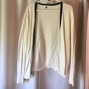 White & Black Old Navy Cardigan Sweater