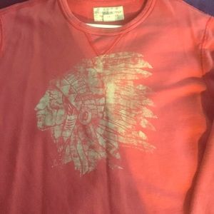 Pull over sweater. Red