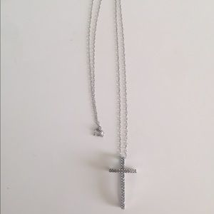 Diamond cross necklace