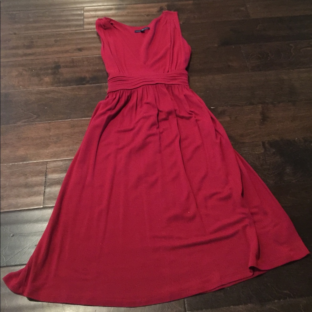 Sleeveless Red Summer Dress