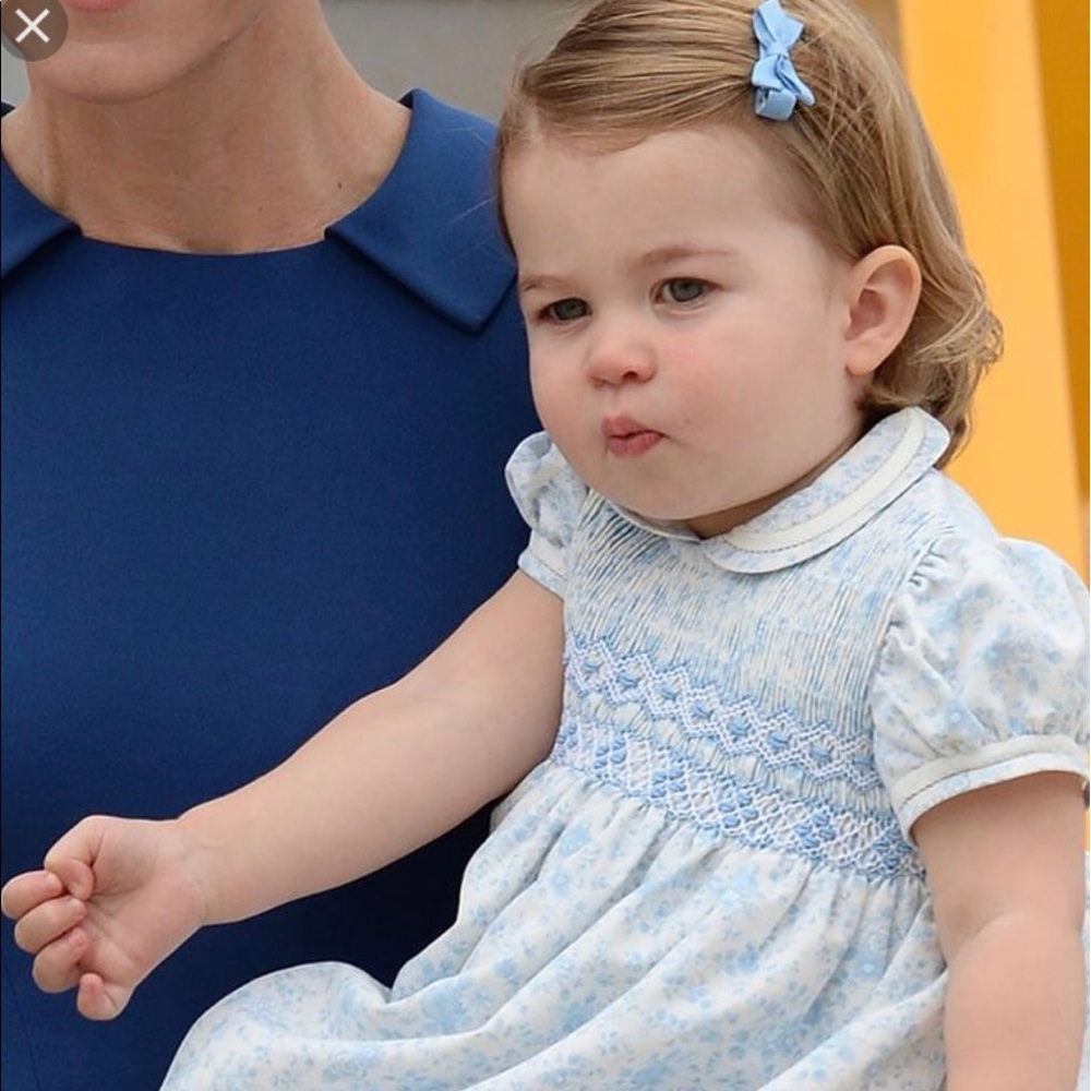 Royal Child embroidered & smocked dress - 18M