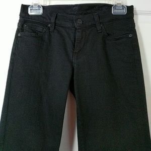 7 for all Mankind size 24 straight leg black jeans