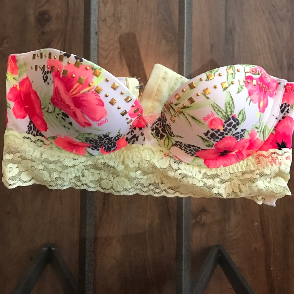 Victoria secret pink corset bra