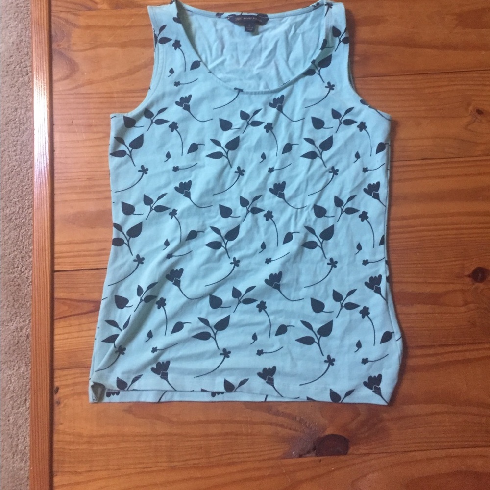 Brooks brothers sleeveless printed top