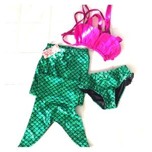 ☀️🌸 3 piece Mermaid swimsuit! 🌸☀️