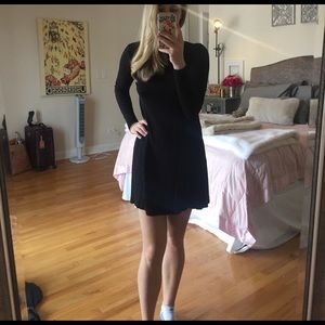 Asos Black long sleeve swing dress