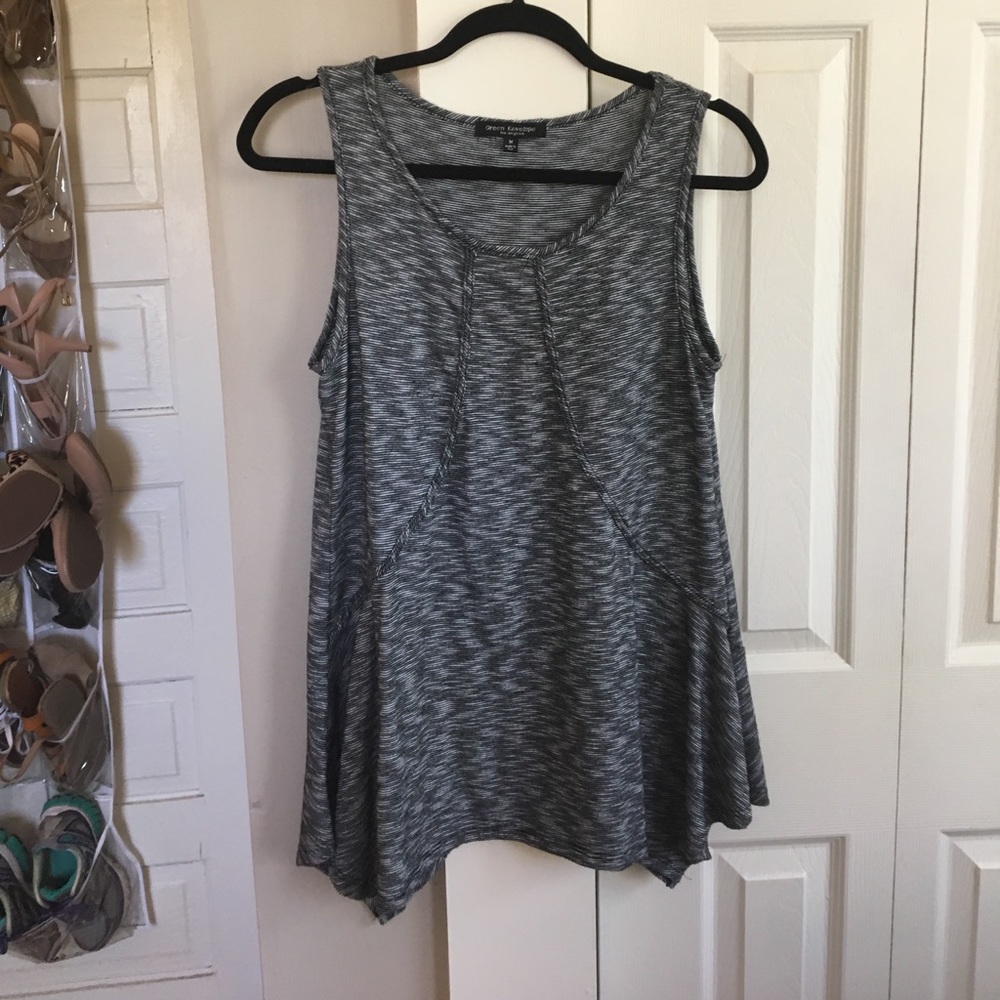 Black Heathered Swing Tank