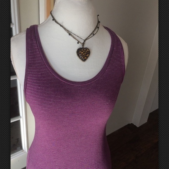 GAP Long Summer Dress Pink Grey Modal Size S - Picture 2 of 3