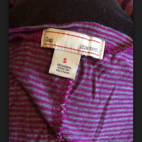 GAP Long Summer Dress Pink Grey Modal Size S - Picture 3 of 3