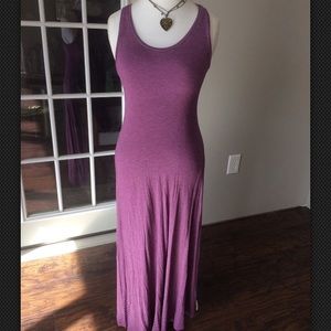GAP Long Summer Dress Pink Grey Modal Size S