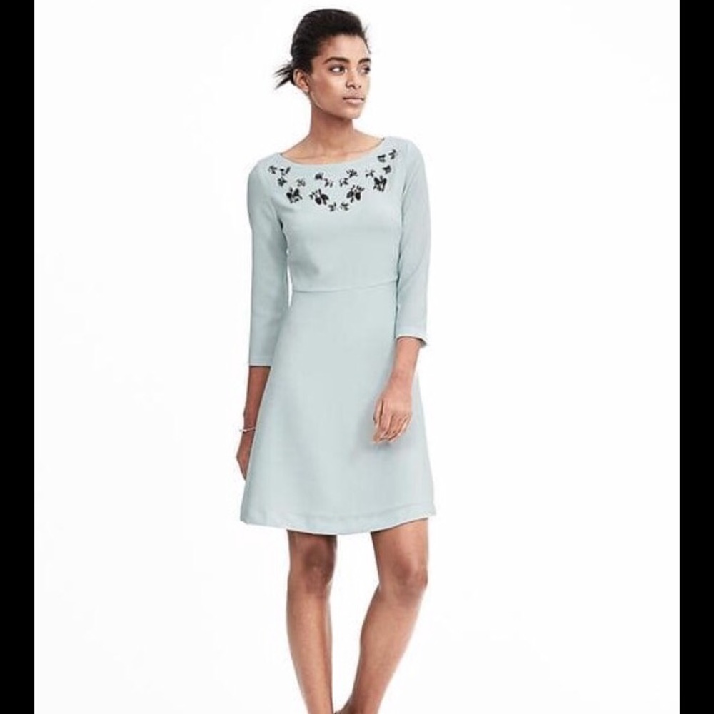 Banana republic embellished dress