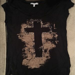 Charlotte Russe Cross Tshirt