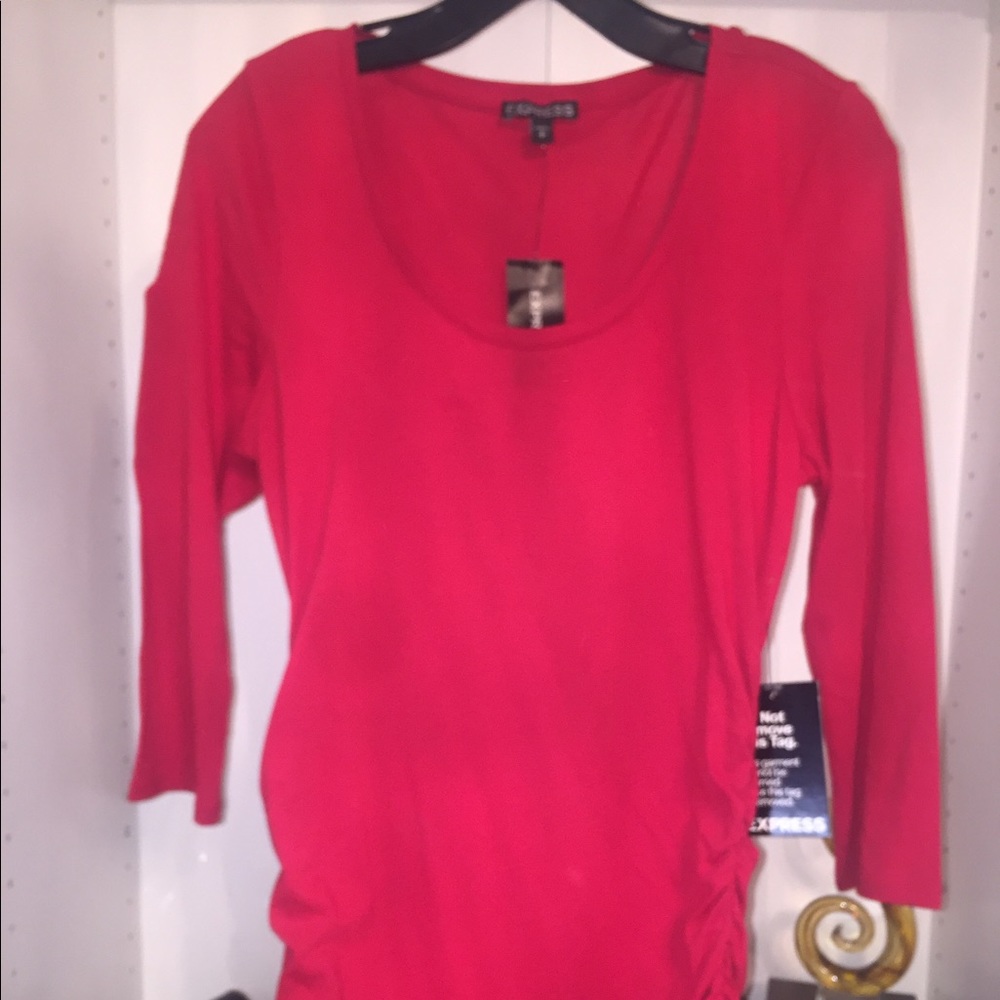 Red stretch Midi Dress!  New w/ tags!