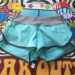 Lululemon Teal Speed Shorts