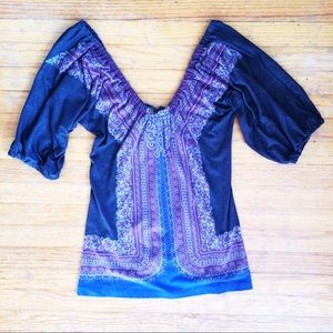 Free People Boho Paisley Blouse (M)