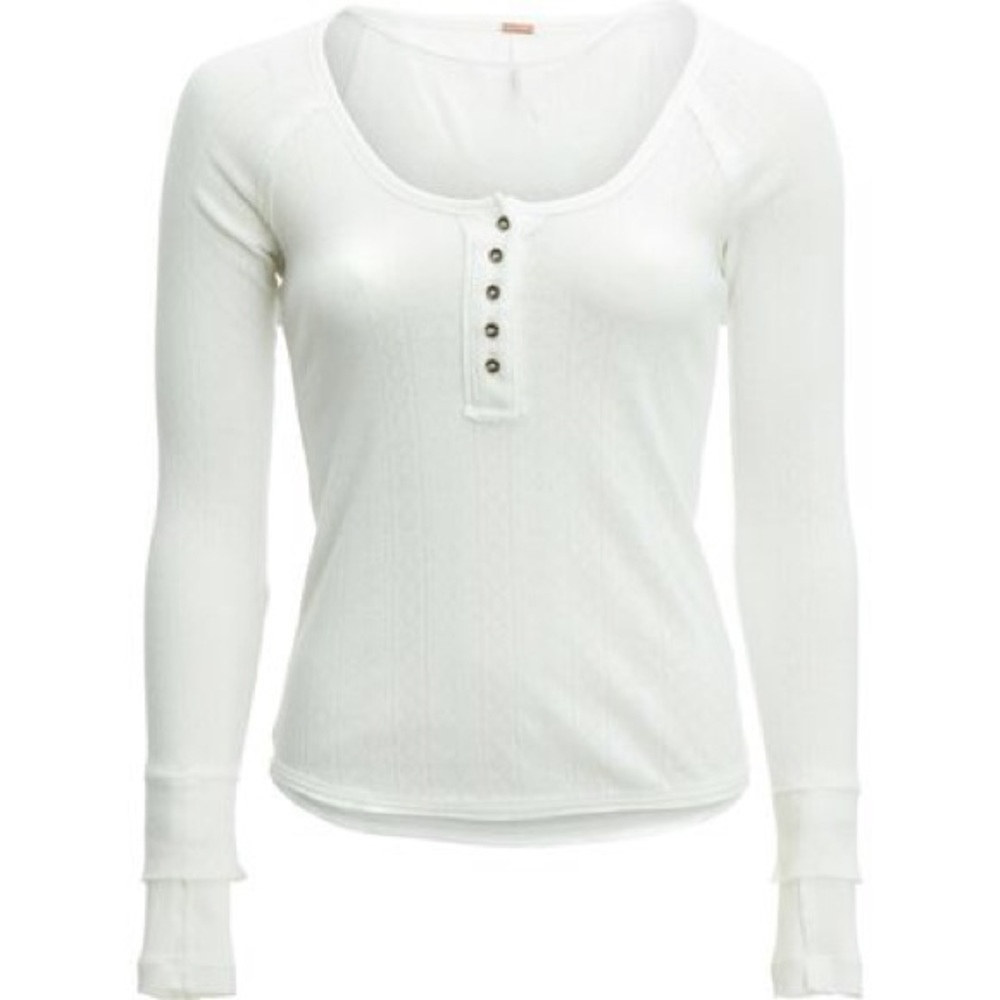 NWT Free People Sugar and Spice Henley Tee - Picture 2 of 5
