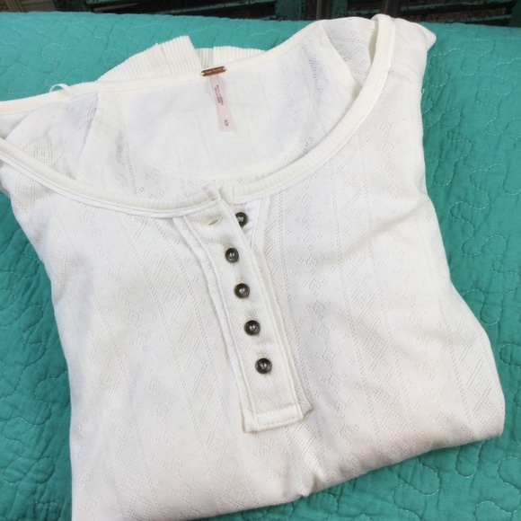 NWT Free People Sugar and Spice Henley Tee - Picture 4 of 5