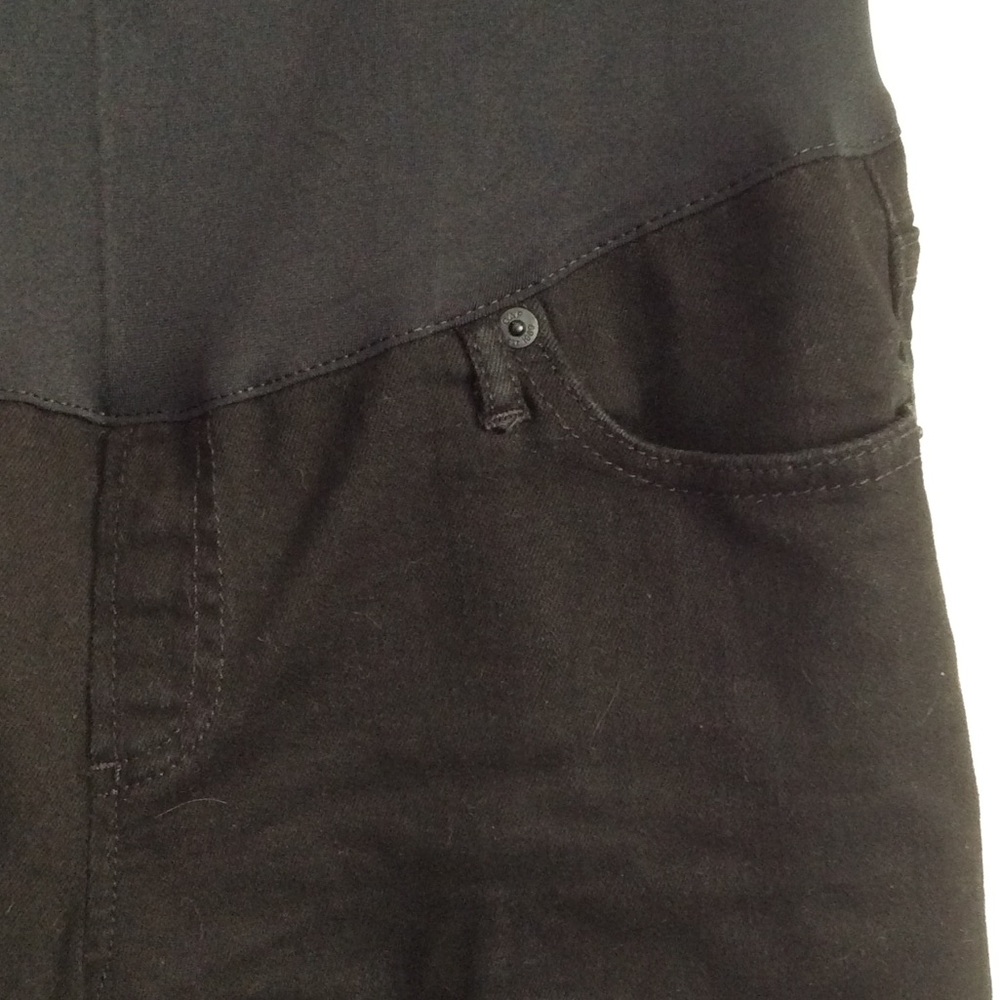 Full Belly Panel Black Maternity Jeans